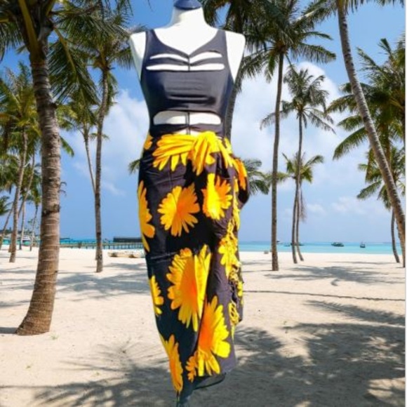 Koko Knot Other - Vintage Handcrafted Sexy Sunflower Sarong
